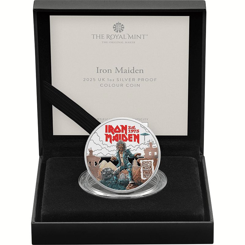 最新 ミュージックレジェンド 2025 イギリス 金貨 アイアンメイデン