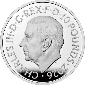 英国 2024年 恐竜シリーズ ティラノサウルス 2ポンド銀貨 プルーフ