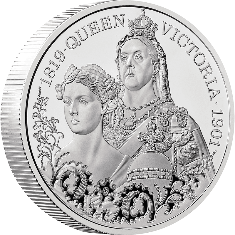 英国 2026年 ヴィクトリア女王の生涯 5ポンドピエフォー銀貨 プルーフ