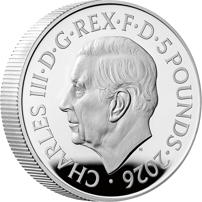 英国 2026年 ヴィクトリア女王の生涯 5ポンドピエフォー銀貨 プルーフ