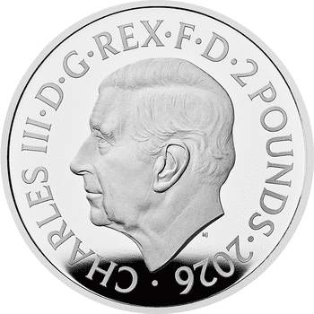 英国 2023年 国王チャールズ3世戴冠式記念 50ペンス白銅貨 未使用