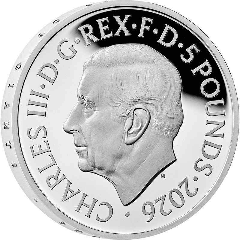 英国 2026年 英国の財宝を求めて 5ポンド銀貨 プルーフ | オンライン