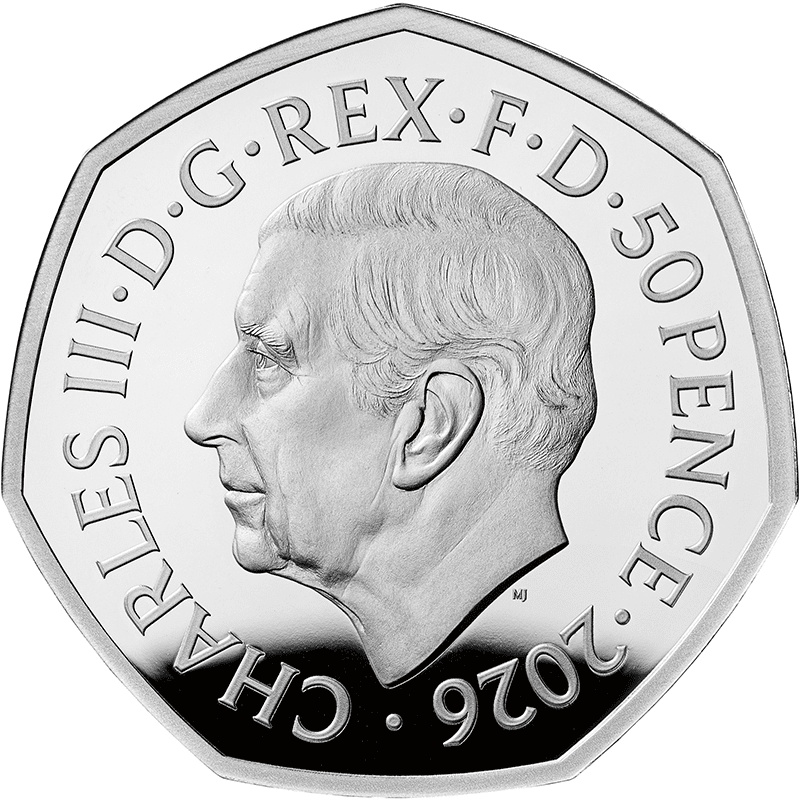 英国 2026年 「くまのプーさん」誕生100周年 やさしさ 50ペンスカラー