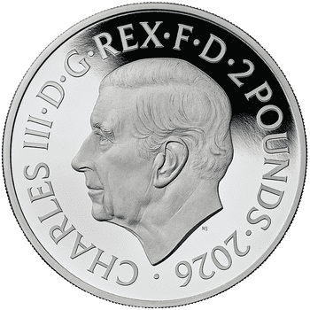 英国 2025年 伝説のミュージシャン ジョン・レノン 50ペンス金貨 1/40