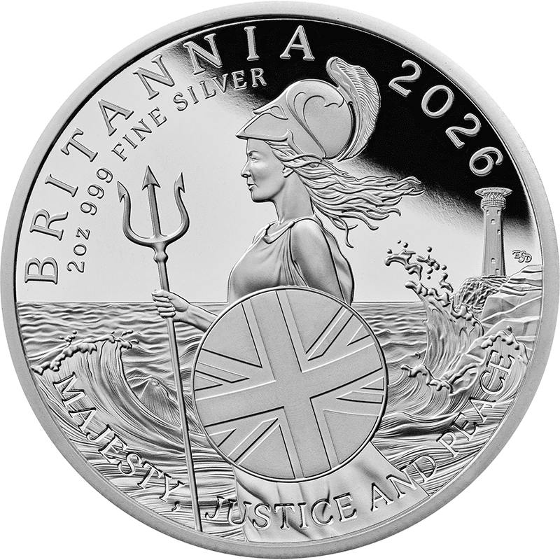 2026年ブリタニア銀貨3枚 日本初】2026年銘ブリタニア銀貨に「桜」が舞う！初の日本限定プリヴィ