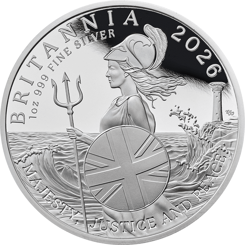 2026年 ブリタニア銀貨 1オンス 純銀 2026年】ブリタニア銀貨1オンス チャールズ王 新品未使用 : Gold