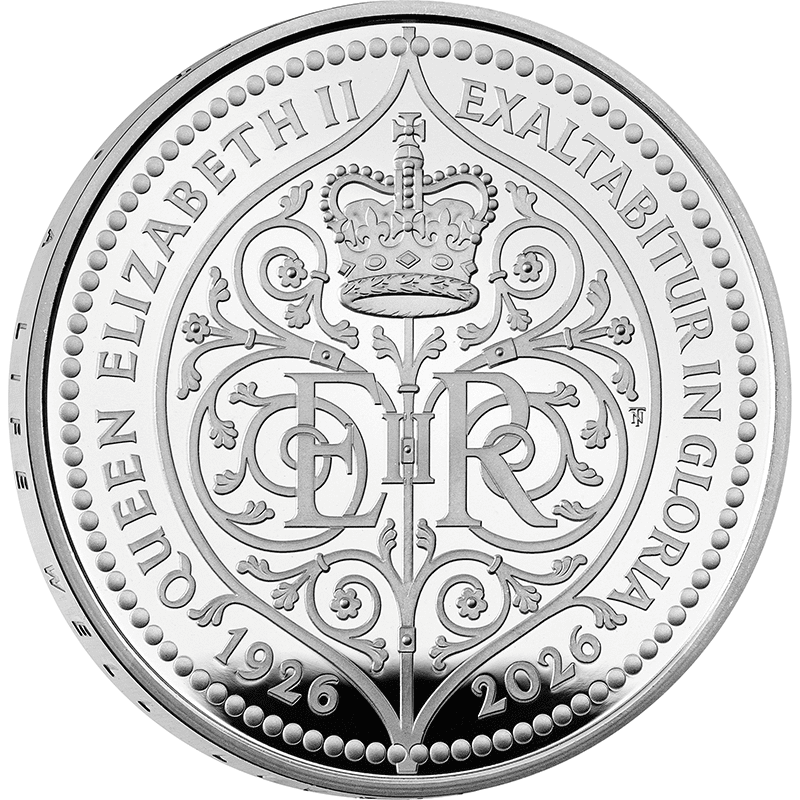 英国 2026年 エリザベス2世生誕100周年 5ポンド銀貨 プルーフ