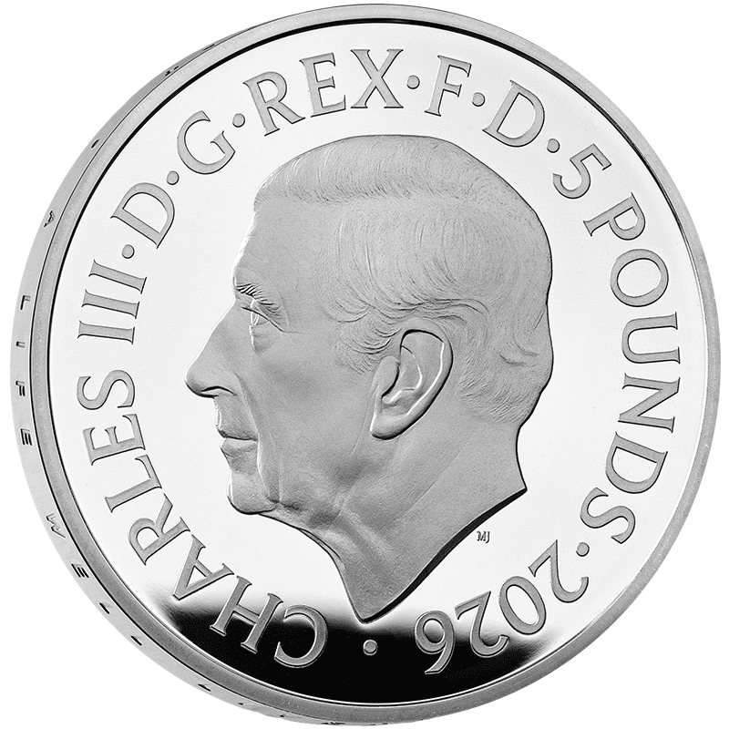 英国 2026年 エリザベス2世生誕100周年 5ポンド銀貨 プルーフ