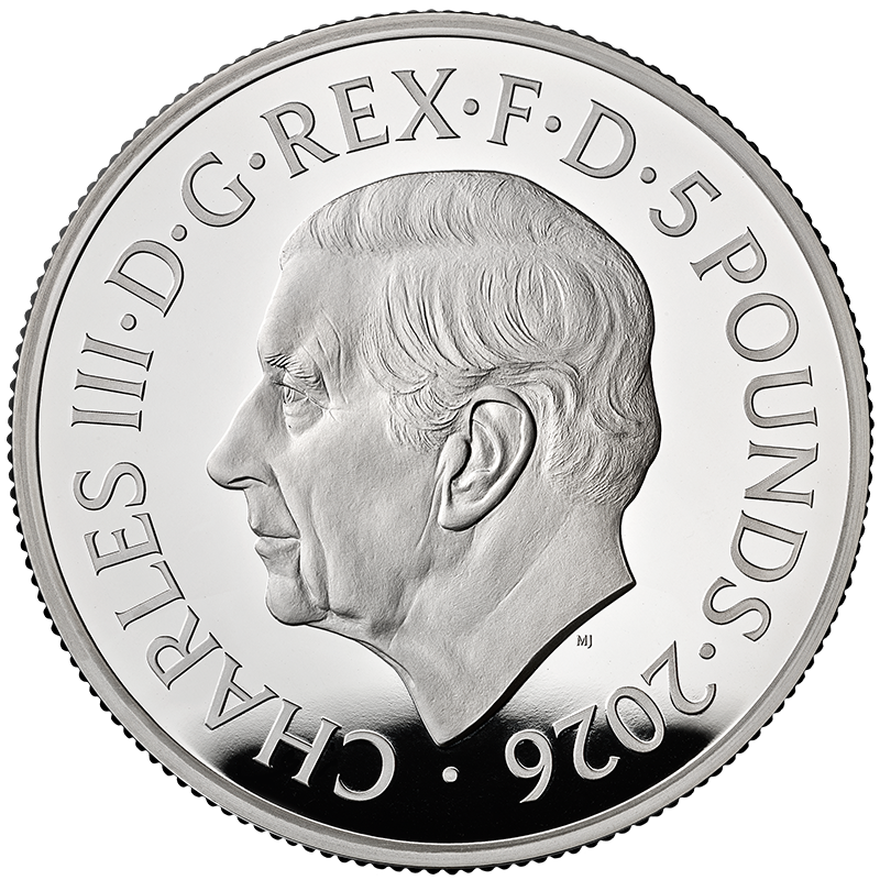 英国 2026年 伝説のミュージシャン ピンク・フロイド 5ポンド銀貨 2