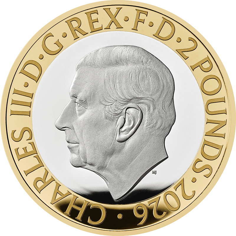英国 2026年 ダッチェス・オブ・ハミルトン 2ポンドカラー銀貨