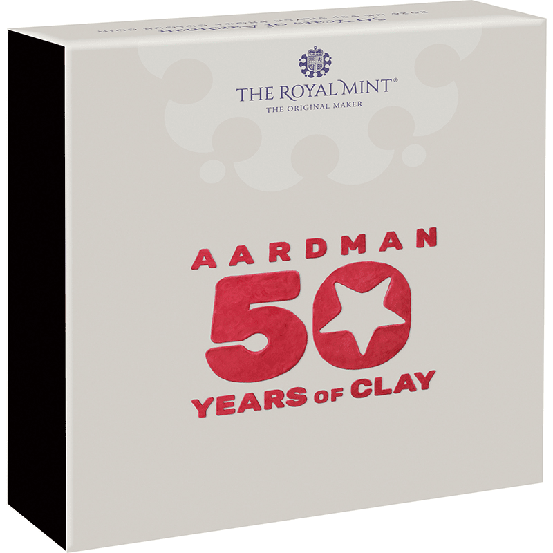 英国 2026年 アードマン・アニメーションズ設立50周年 50ペンスカラー