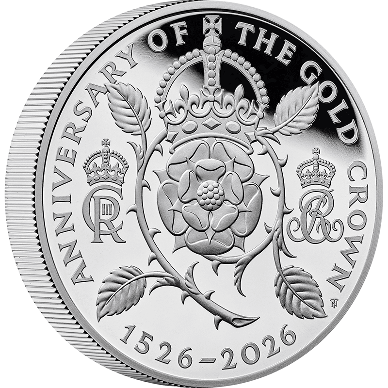 英国 2026年 クラウン貨の英国貨幣制度導入500周年 5ポンドピエフォー