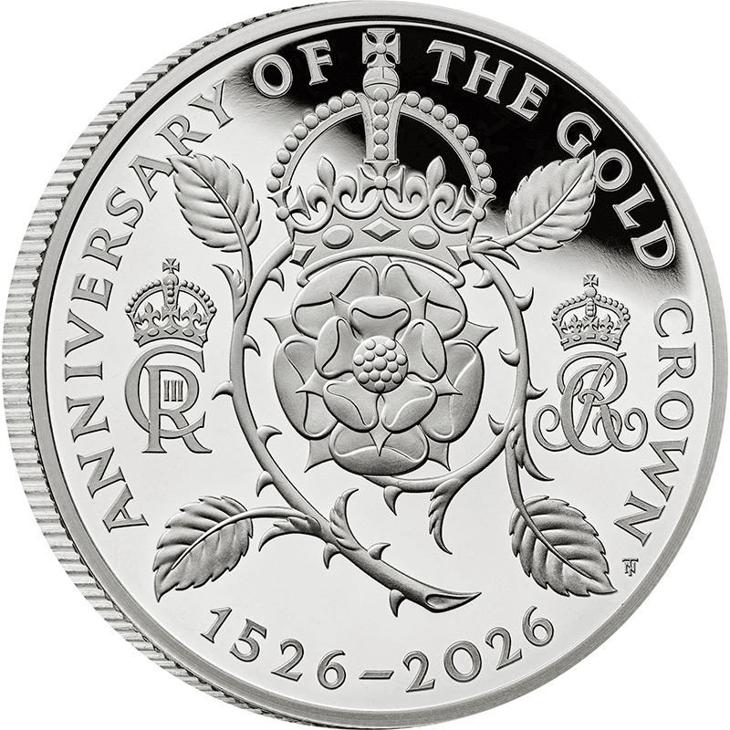 英国 2026年 クラウン貨の英国貨幣制度導入500周年 5ポンド銀貨