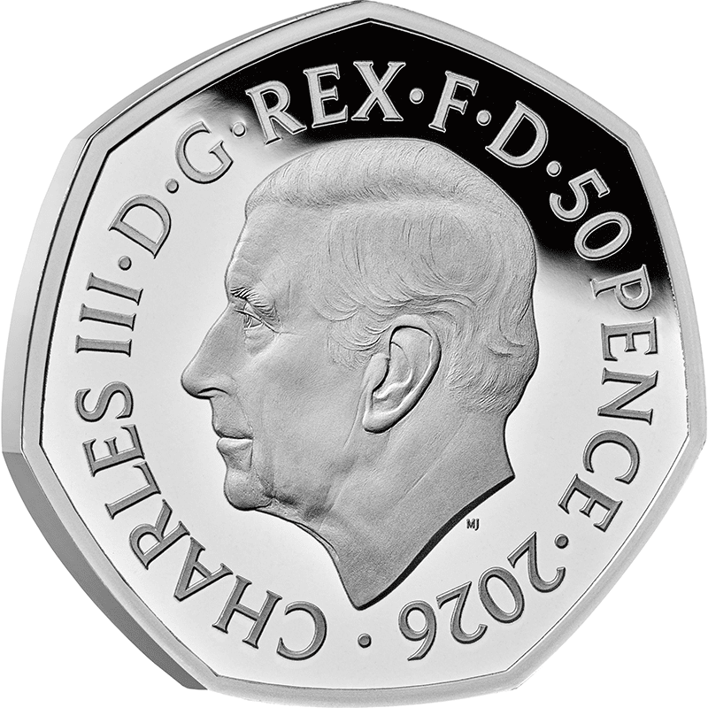 英国 2026年 『スタートレック』放送開始60周年 50ペンスカラー銀貨