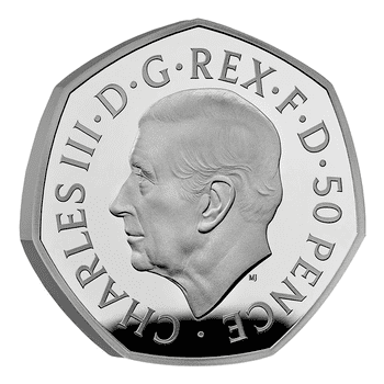 英国 2022年 女王エリザベス2世 50ペンスプラチナ貨 プルーフ
