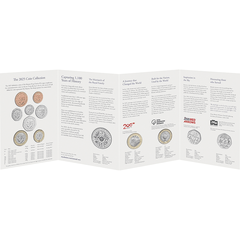 英国 2025年 記念貨入通常貨セット 13種未使用セット | オンライン