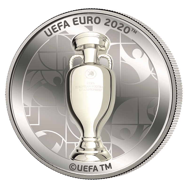 ジブラルタル Uefa Euro Tm 公式記念コイン トロフィー 1ポンド銀貨 プルーフ オンラインショップ 泰星コイン株式会社