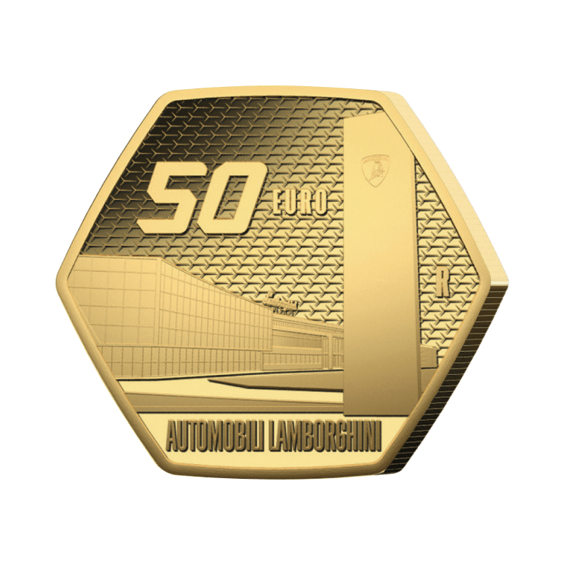 イタリア 2025年 イタリアの卓越性 ランボルギーニ 50ユーロ金貨