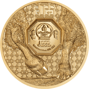 モンゴル 2500トゥグルグ銀貨 2000年 龍図 辰年 5オンス – 野崎