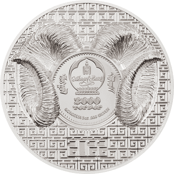 モンゴル 2022年 アルガリ 2000トグログ銀貨 3オンス プルーフ（ウルトラハイレリーフ）