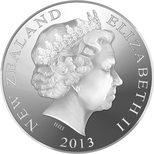 ニュージーランド 2013年 ツギホコウモリ 5ドル白銅貨 未使用