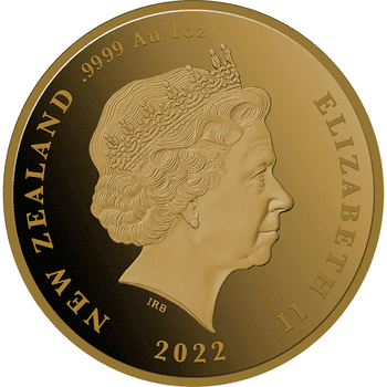 ニュージーランド 2022年 マオリ芸術 マタリキ 10ドル金貨 プルーフ
