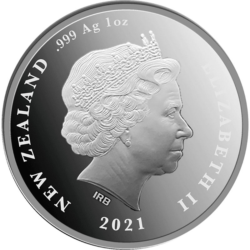 ニュージーランド 2021年 女王エリザベス2世生誕95周年 1ドルカラー銀貨 プルーフ | オンラインショップ | 泰星コイン株式会社