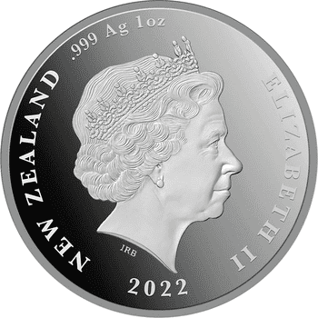 ニュージーランド 2022年 マオリ芸術 マタリキ 1ドルカラー銀貨 プルーフ