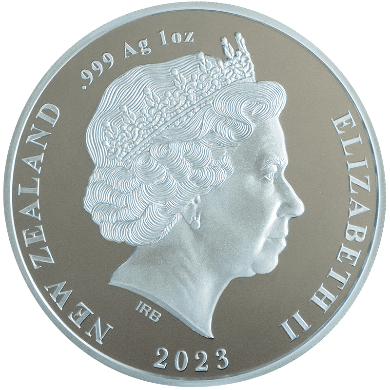 ニュージーランド 2023年 トコエカキーウィ 1ドルカラー銀貨 プルーフ
