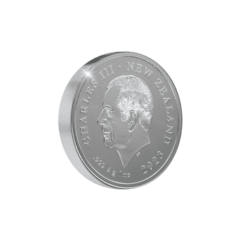 ニュージーランド 2023年 エリザベス2世の生涯と貢献 1ドルカラー銀貨 1オンス プルーフ