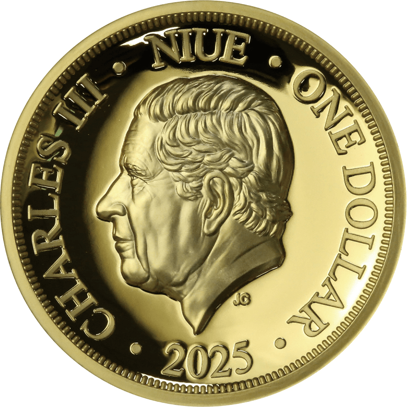 ニウエ 2025年 女王エリザベス2世の治世を称えて 1ドル銅貨 プルーフ