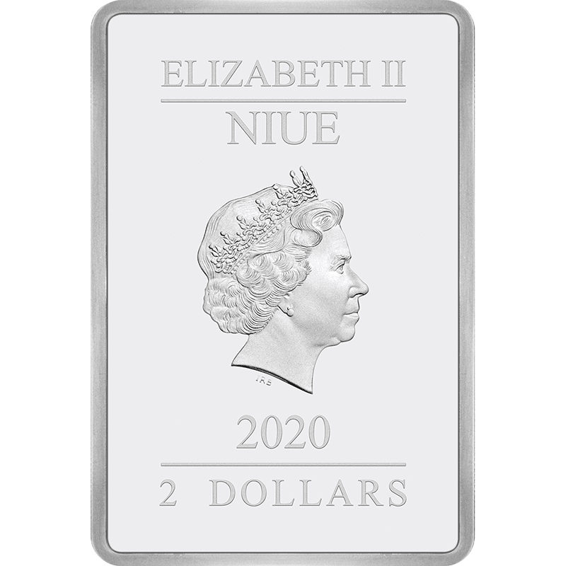 ニウエ 2020年 ハリー・ポッターと炎のゴブレット 2ドル長方形カラー銀貨 プルーフ