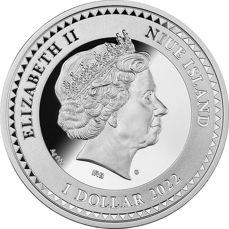 ニウエ 2017年 完璧な芸術 アルバの聖母 10ドルカラー銀貨金メッキ付