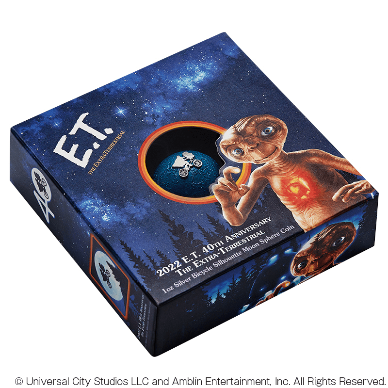 ニウエ 2022年 『E.T.』公開40周年 2ドルカラー銀貨 アンティーク 
