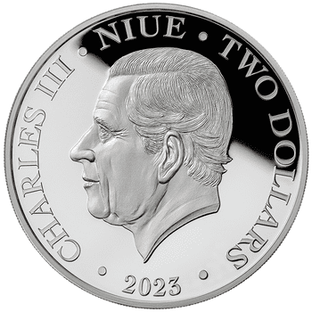 ニウエ 2023年 ボストン茶会事件250周年特別版 『不思議の国のアリス』 2ドル銀貨 1オンス プルーフ