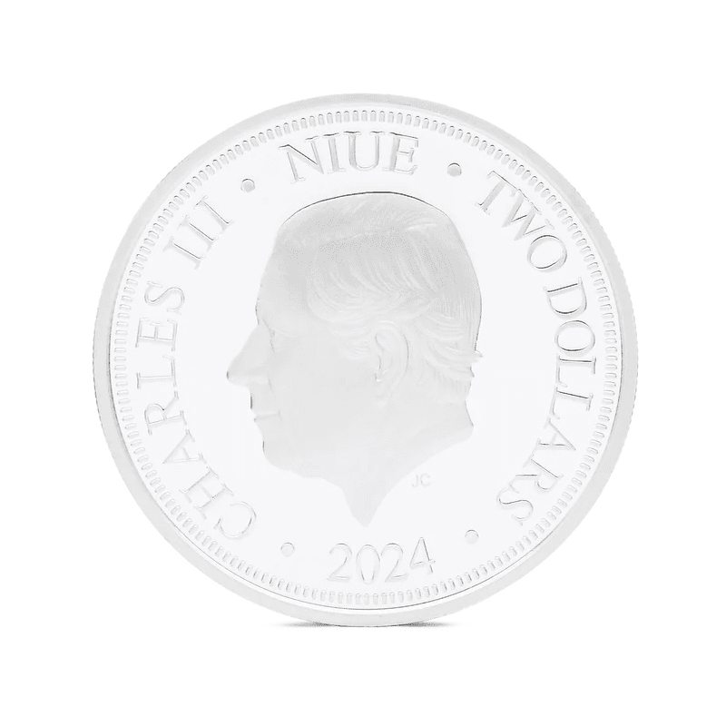 ニウエ 2024年 ディズニー・プリンセス 5種揃い 2ドルカラー銀貨