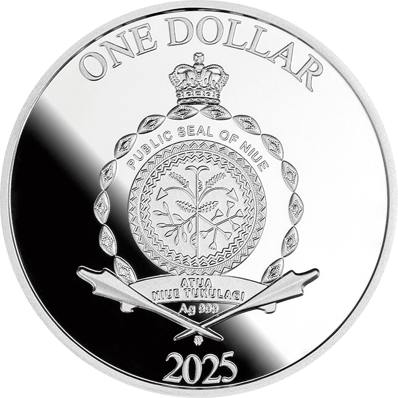 ニウエ 2025年 花見 1ドルカラー銀貨 プルーフ | オンライン