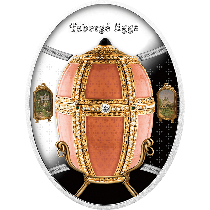 ニウエ 2025年 イースターエッグシリーズ デンマーク宮殿の卵 1ドル