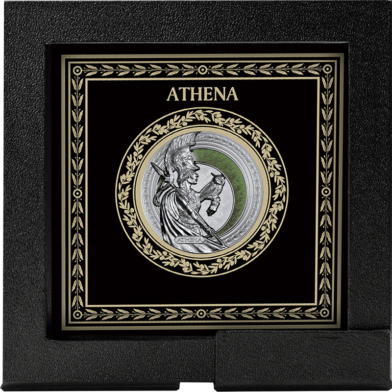 ニウエ 2025年 ギリシャ神話の女神 アテーナー 2ドルカラー銀貨