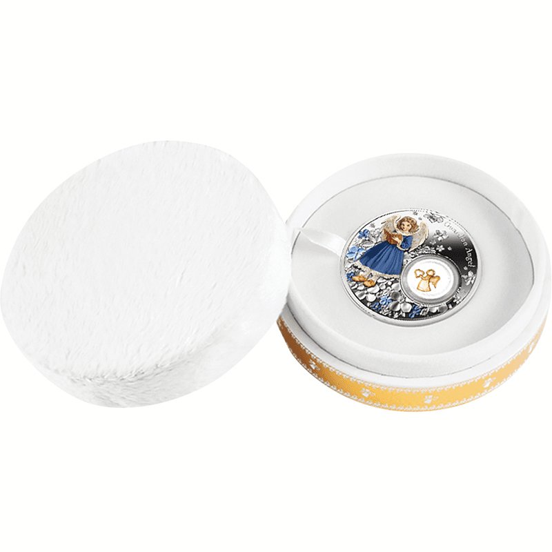 ニウエ 2025年 守護天使 2ドルカラー銀貨チャーム入 プルーフ