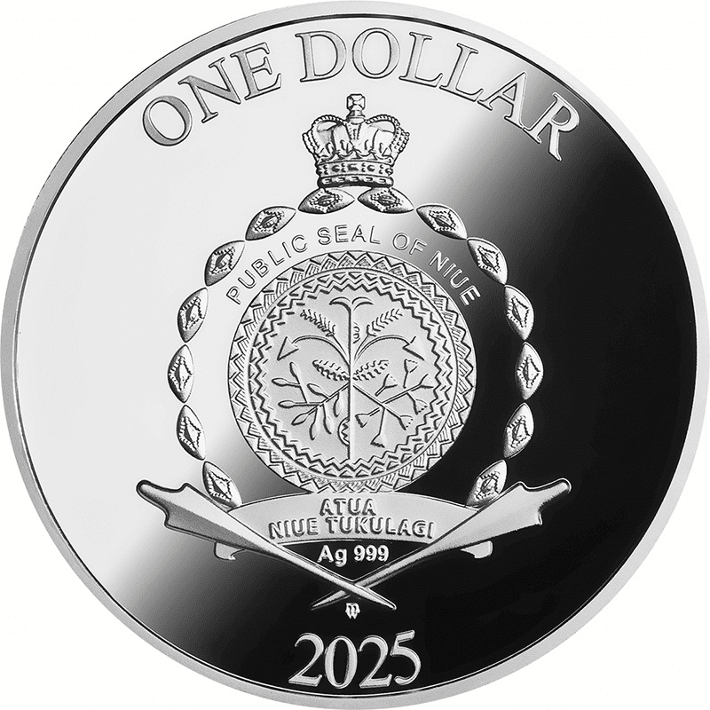 ニウエ 2025年 お茶の時間 1ドルカラー銀貨 プルーフ | オンライン