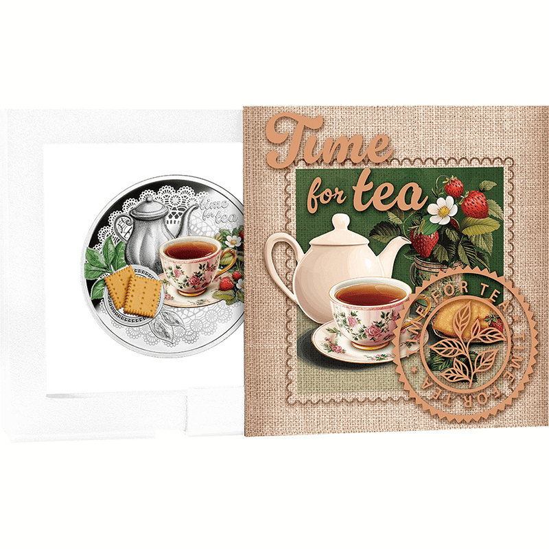 ニウエ 2025年 お茶の時間 1ドルカラー銀貨 プルーフ | オンライン