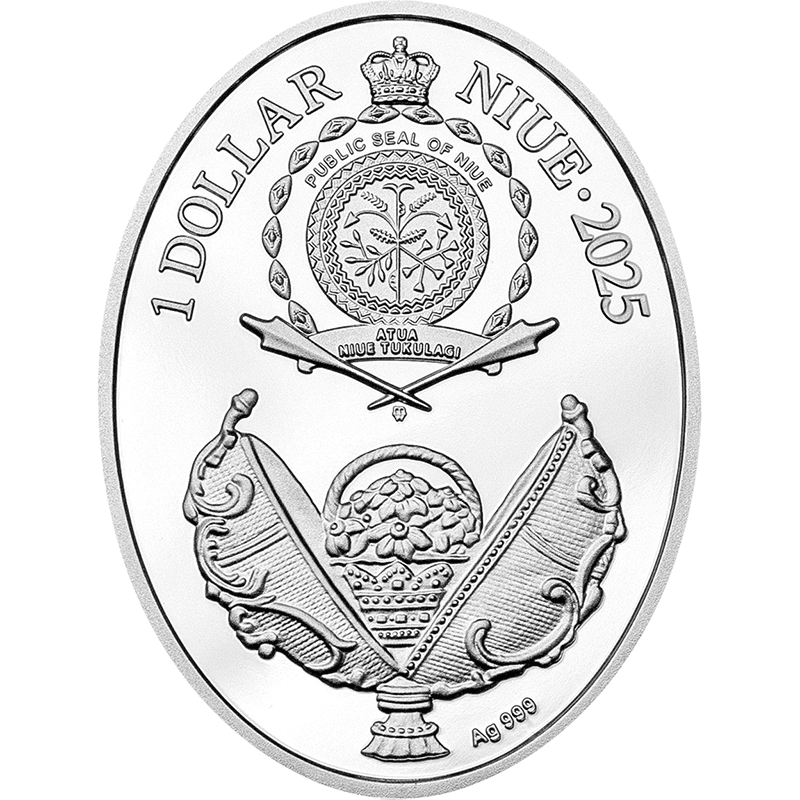 ニウエ 2025年 イースターエッグシリーズ ベイツリー・エッグ 1ドル