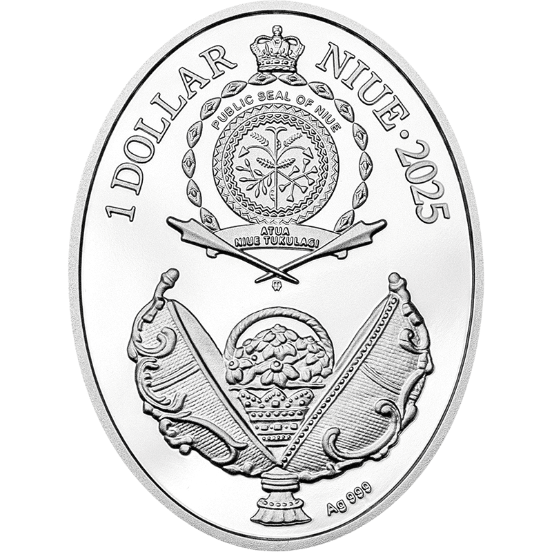 ニウエ 2025年 イースターエッグシリーズ ルネサンスの卵 1ドルカラー