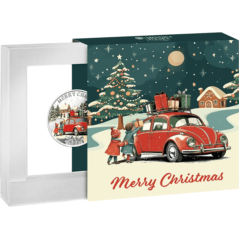 ニウエ 2025年 メリー・クリスマス 1ドルカラー銀貨 プルーフ