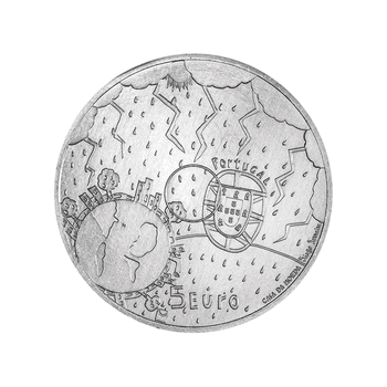 ポルトガル 2022年 子どもが描いた「気候」 5ユーロ白銅貨 未使用