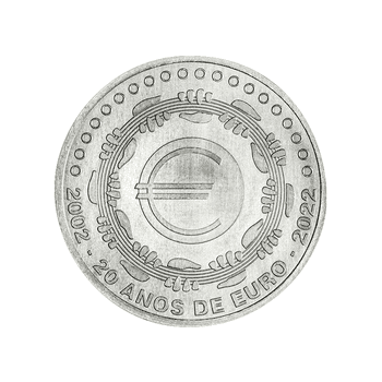 ポルトガル 2022年 ユーロ導入20周年 5ユーロ白銅貨 未使用