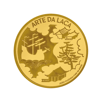 ポルトガル 2021年 長崎港450周年 ポルトガルと東洋シリーズ 漆の芸術 5ユーロ金貨 プルーフ