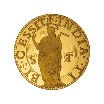 ポルトガル 2021年 貴重な貨幣シリーズ 聖トマスのエスクード 2.5ユーロ金貨 プルーフ