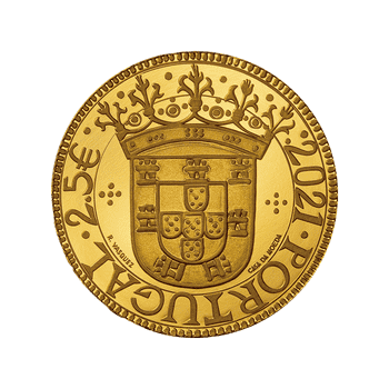 ポルトガル 2021年 貴重な貨幣シリーズ 聖トマスのエスクード 2.5ユーロ金貨 プルーフ